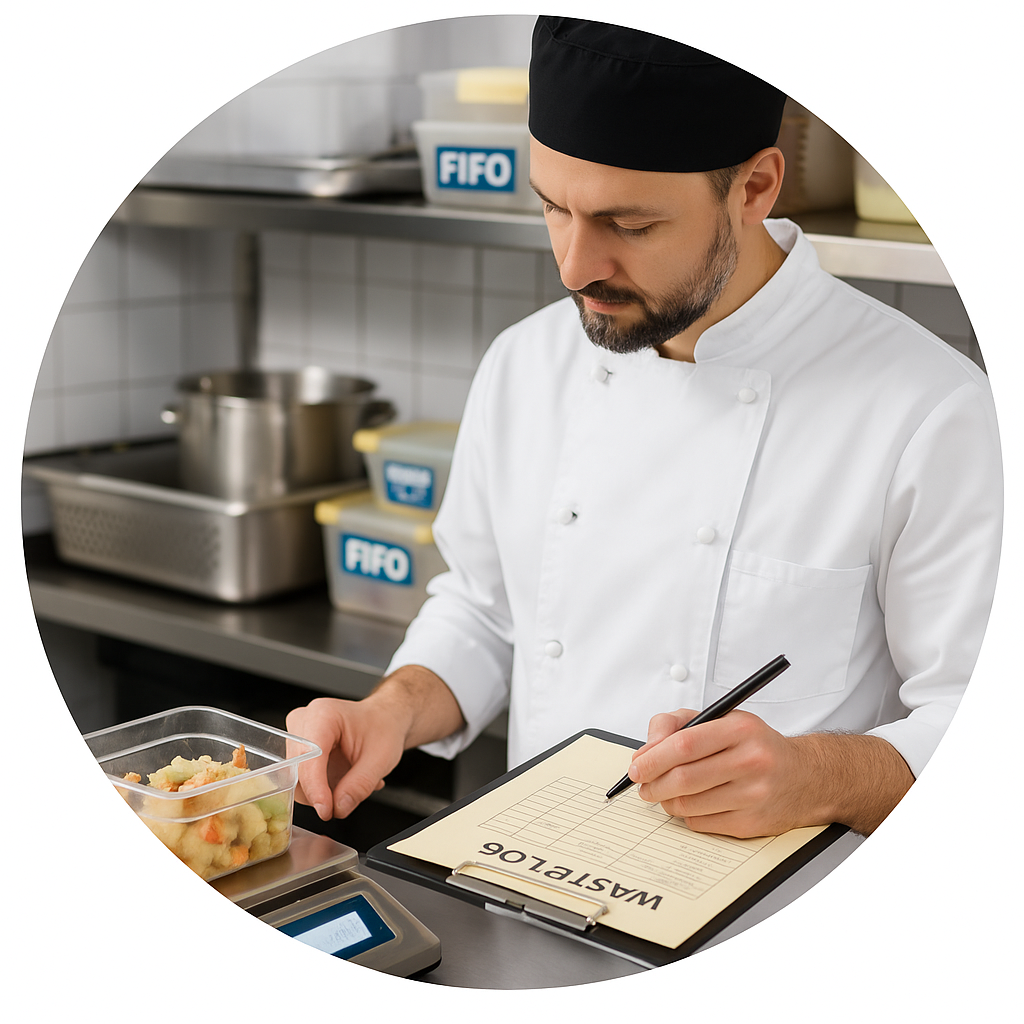 Chef tracking kitchen waste to improve margins