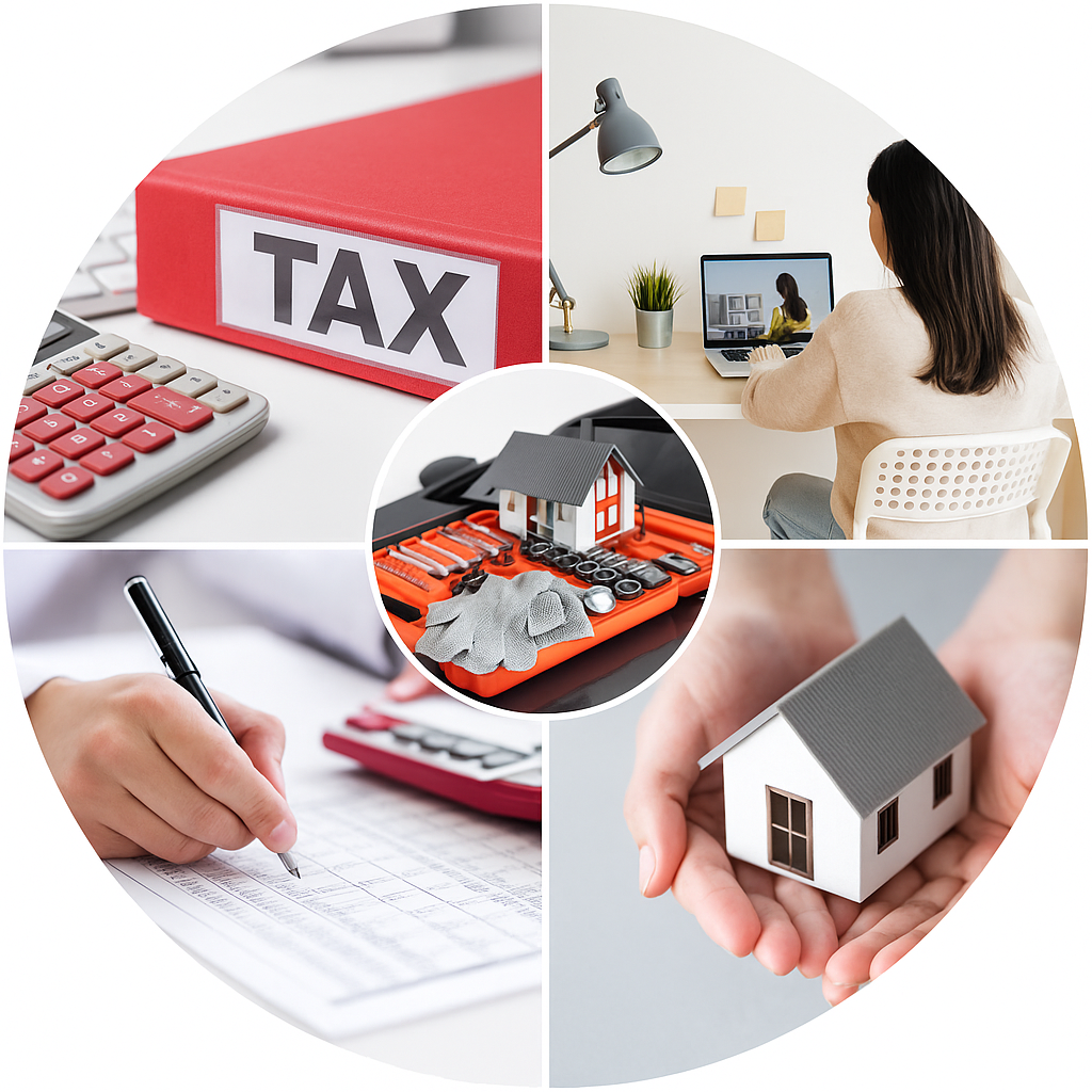 Sole Trader Tax Deductions, Sole trader reviewing receipts for tax deductions