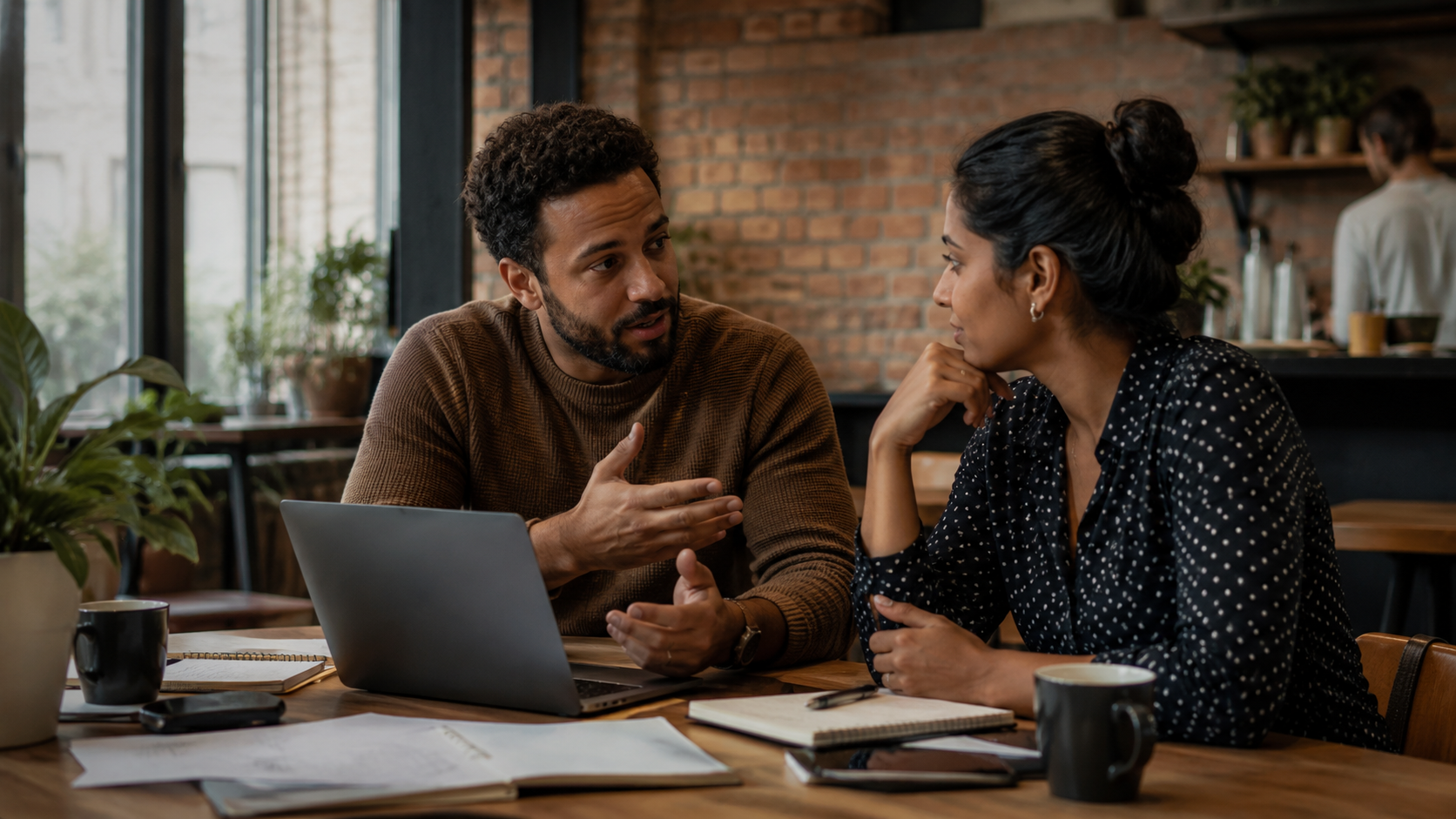 Business advisory discussion with a London SME owner